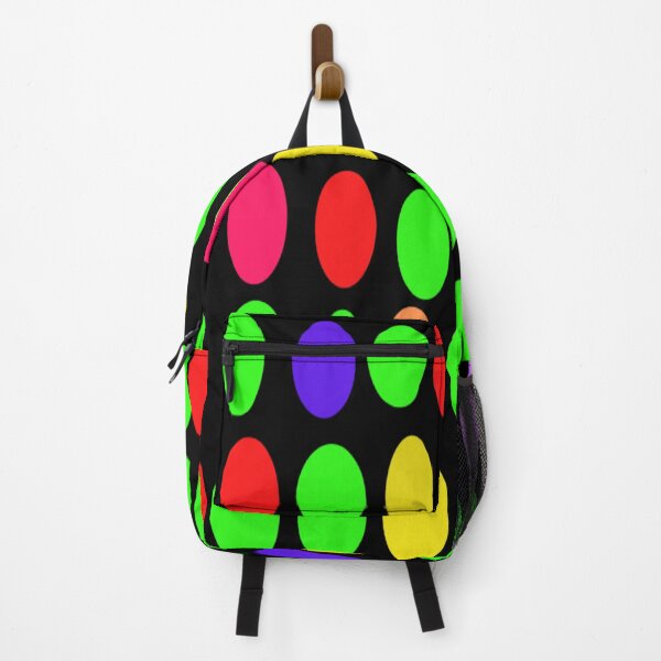 Item preview, Classic Multicolored Rainbow Polka Dot on Black Background – Timeless Circle Pattern Design designed and sold by Cultradesign.