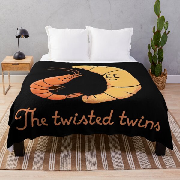 Item preview, The twisted twins– Funny Shrimp and Croissant  designed and sold by SidTastic .