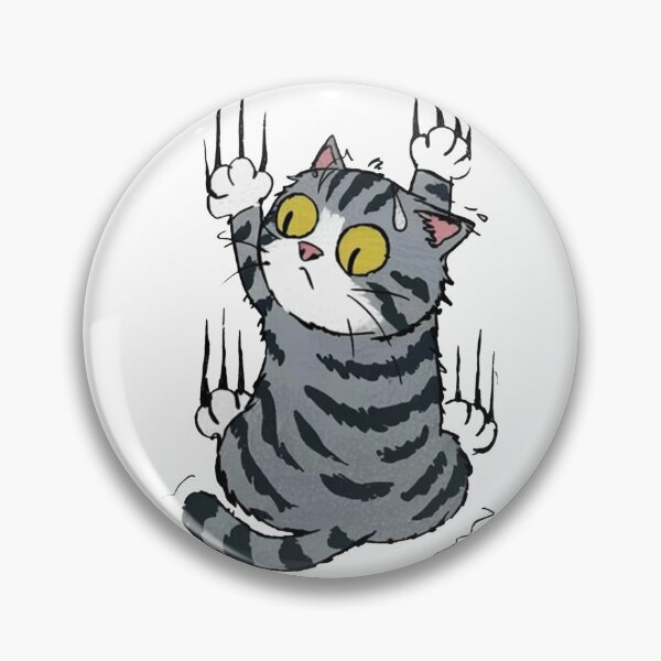 Item preview, Funny Scratching Cat Cartoon Design designed and sold by MonkiFlipp.