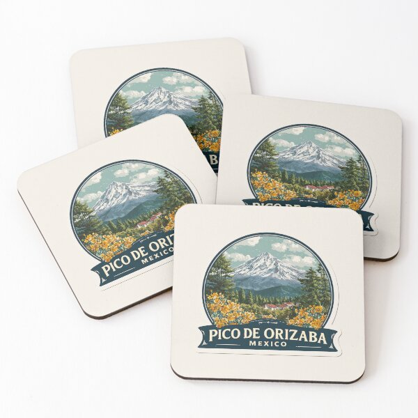 Item preview, Pico de Orizaba Mexico Vintage Travel Sticker – Retro Volcano & Mountain Design designed and sold by Blurbean.