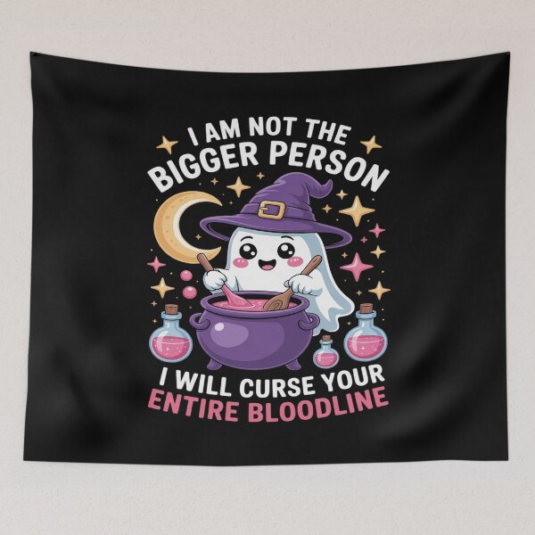 Item preview, Not The Bigger Person I Will Curse Your Bloodline Halloween designed and sold by BiellaSar.