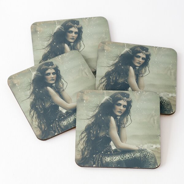 Item preview, Dark Enchanted Mermaid on the Beach designed and sold by SpecInkStudio.