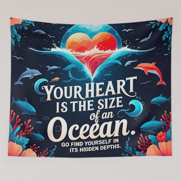 Item preview, Your heart is the size of an ocean. Go find yourself in its hidden depths 35 designed and sold by Tom-Johnson.