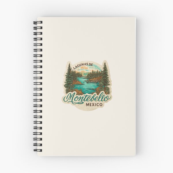 Item preview, Lagunas de Montebello Mexico Vintage Travel Sticker - Retro Lakes & Forest Design designed and sold by Blurbean.