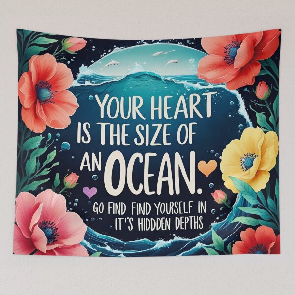 Item preview, Your heart is the size of an ocean. Go find yourself in its hidden depths 36 designed and sold by Tom-Johnson.