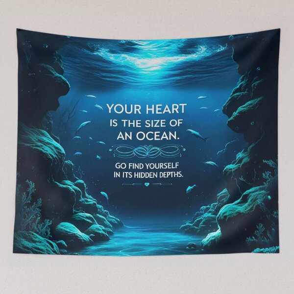 Item preview, Your heart is the size of an ocean. Go find yourself in its hidden depths 38 designed and sold by Tom-Johnson.