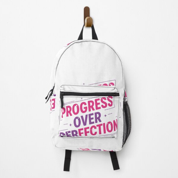 Item preview, Progress Over Perfection Sticker – Minimalist Growth Mindset Quote designed and sold by Happyfreedom.