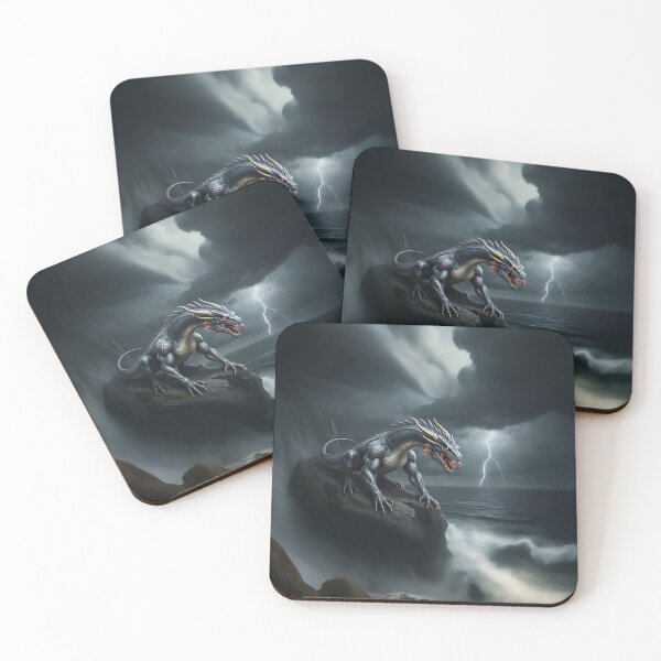 Item preview, Mythical creatures, Power full European dragon in the strom designed and sold by ddtpong27.