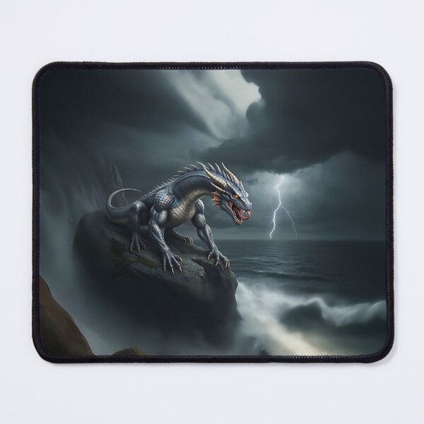 Item preview, Mythical creatures, Power full European dragon in the strom designed and sold by ddtpong27.