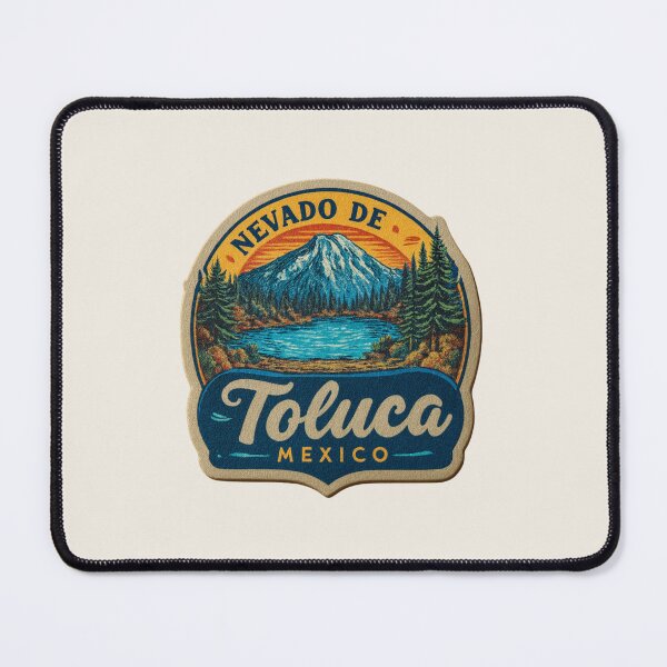 Item preview, Nevado de Toluca Mexico Vintage Travel Sticker - Retro Volcano & Crater Lake Design designed and sold by Blurbean.