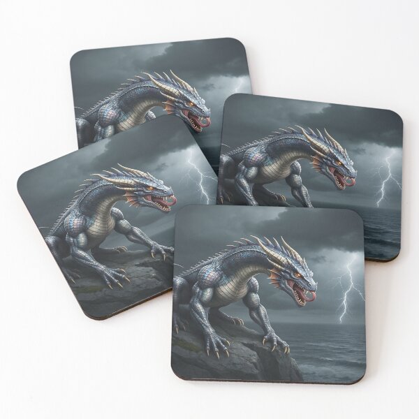 Item preview, Mythical creatures, Power full European dragon in the strom designed and sold by ddtpong27.