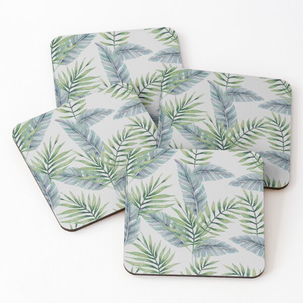 Item preview, Tropical Palm Leaf Pattern | Green Watercolor Botanical design | Tropical foliage, green aesthetics and nature designed and sold by Amalzaki.