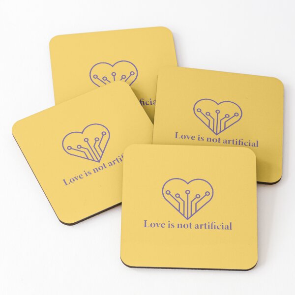 Item preview, Love is not artificial. (SIgnal Purple) designed and sold by Signal & Flesh.