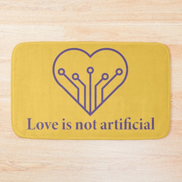 Item preview, Love is not artificial. (SIgnal Purple) designed and sold by Signal & Flesh.
