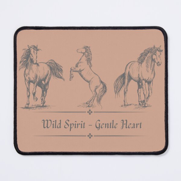 Item preview, Wild Spirit - Gentle Heart - pink - Equestrian Art - Equine Gifts designed and sold by Ishtar Park Equine Shop.