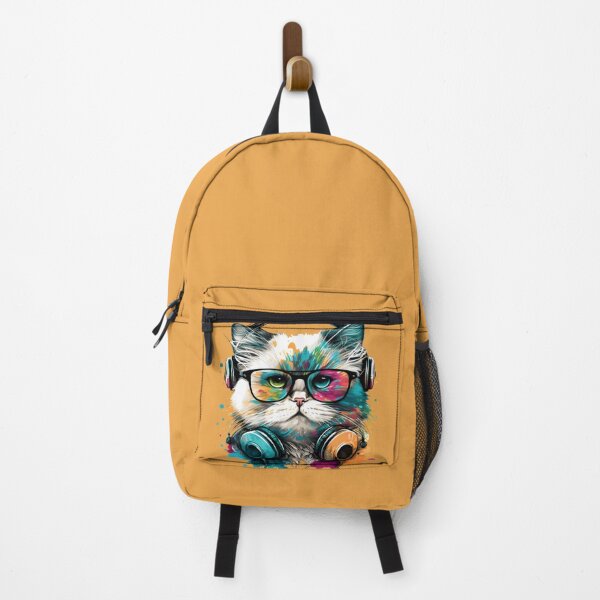 Item preview, Groovy Cat: Watercolor DJ Vibes designed and sold by ArtBlend Studio.