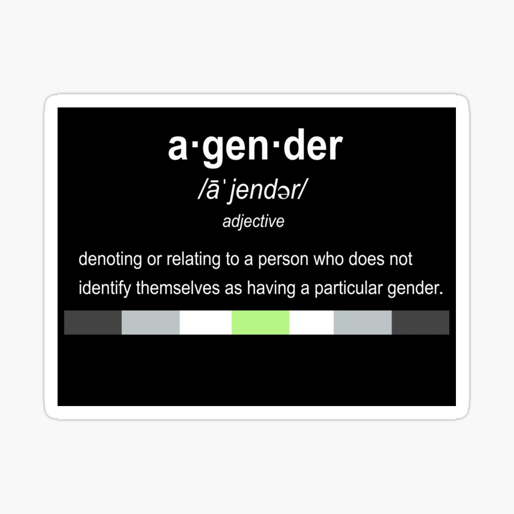 Agender Definition Stolz Poster Von Wanderingflower Redbubble