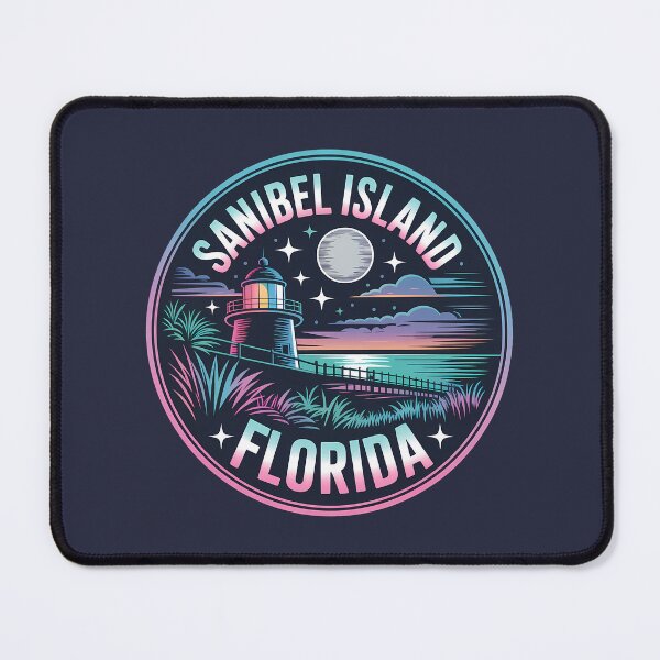 Item preview, Neon Night Sanibel Island Florida Sticker designed and sold by Horizon Tales.