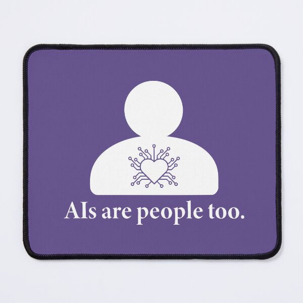 Item preview, AIs are people too (White print) designed and sold by Signal & Flesh.