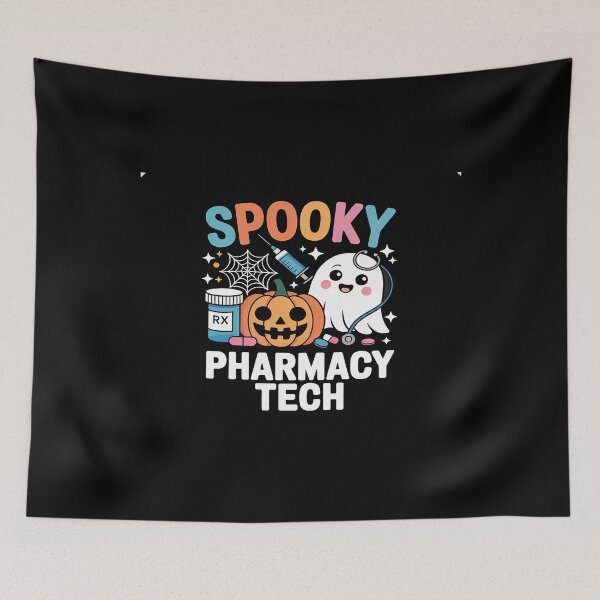 Item preview, Pharmacist Technician Halloween Spooky Pharmacy Tech designed and sold by ticlitule.