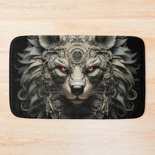 Item preview, Steampunk Cyber Feline With Mechanical Gears designed and sold by Daagath.