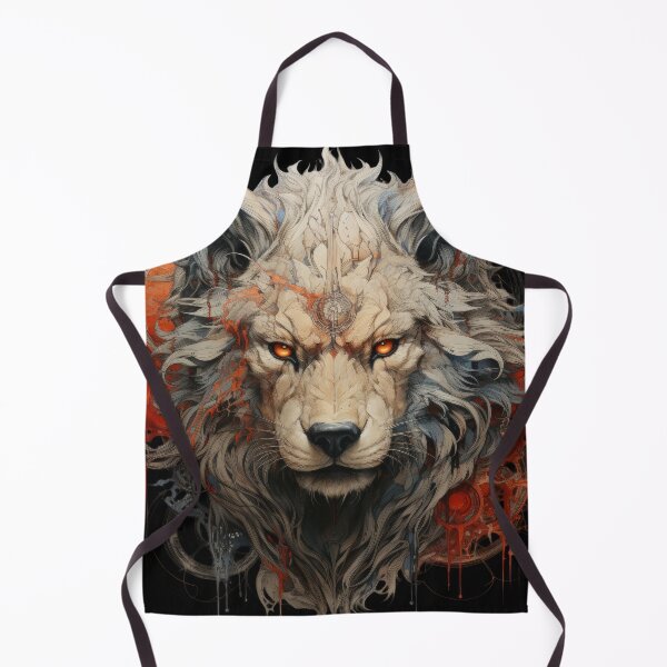 Item preview, Mystic Techno Wolf With Fiery Gaze and Abstract Flames designed and sold by Daagath.