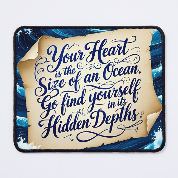 Item preview, Your heart is the size of an ocean. Go find yourself in its hidden depths 49 designed and sold by Tom-Johnson.