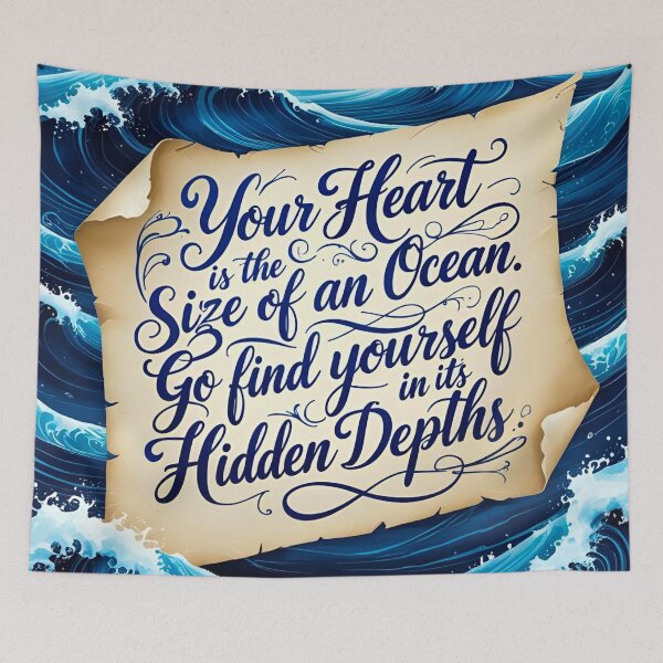 Item preview, Your heart is the size of an ocean. Go find yourself in its hidden depths 49 designed and sold by Tom-Johnson.