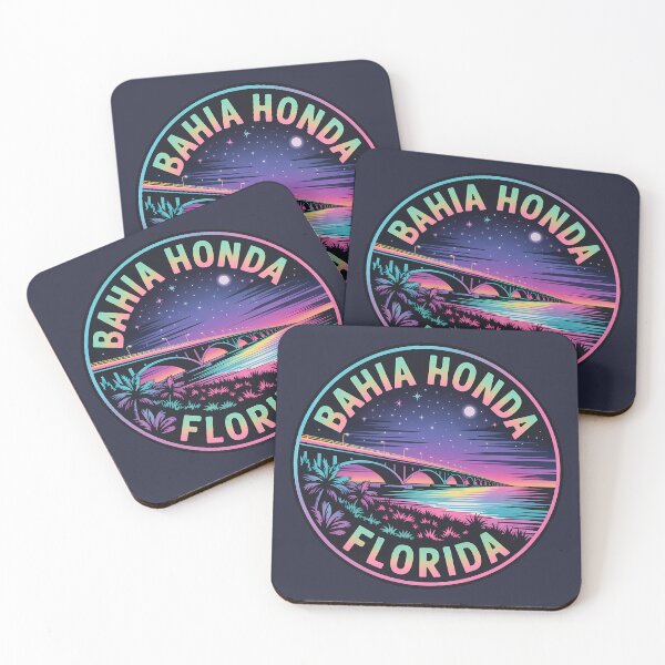 Item preview, Bahia Honda Neon Night Badge – Florida Sticker designed and sold by Horizon Tales.