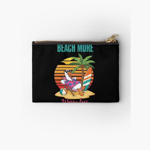 Item preview, Beach More Worry Less – Relaxed Duck Summer Cartoon Design designed and sold by NancyEstrada.