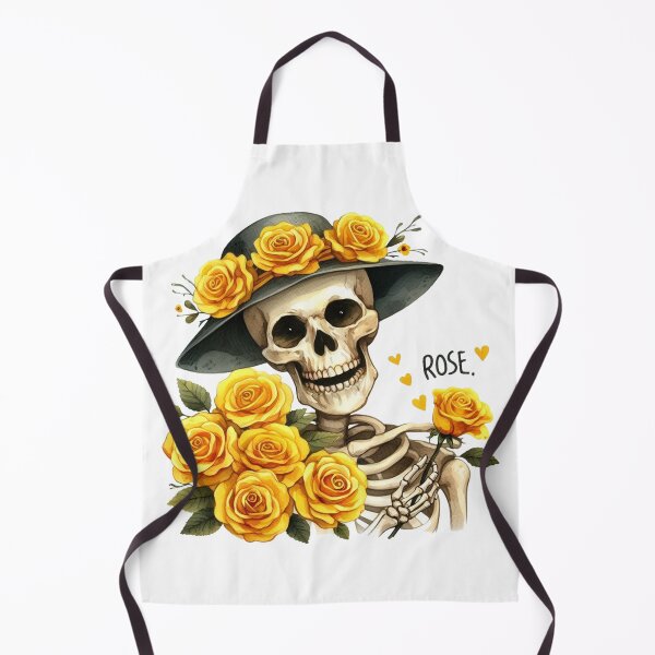 Item preview, Yellow Rose with Skeleton designed and sold by yunamaliskova.