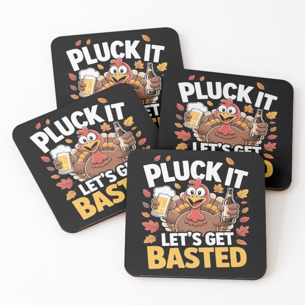 Item preview, Pluck It Let’s Get Basted Funny Turkey Thanksgiving Beer designed and sold by tabdejinti.