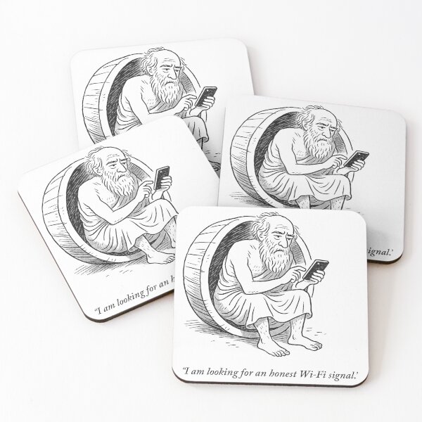 Item preview, Diogenes with a Smartphone designed and sold by Grand Illusions.