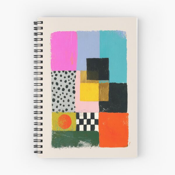 Item preview, Abstract collage with colorful shapes designed and sold by ArtHouseNiklas.