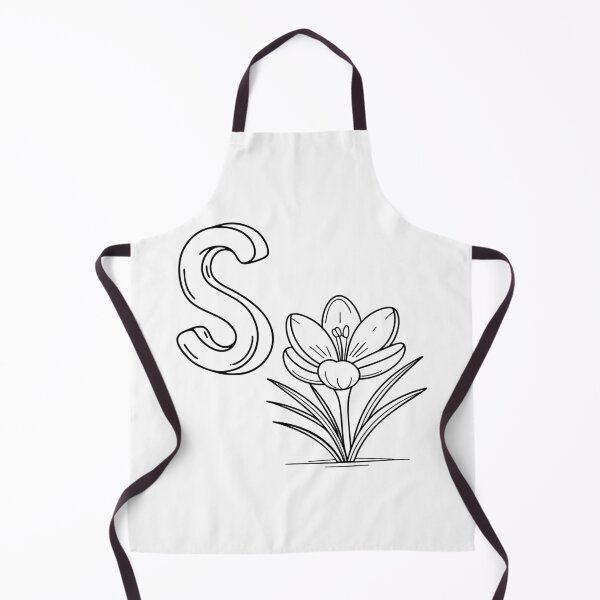 Item preview, An illustration of letter S stand for Saffron crocus designed and sold by rasagamastore.