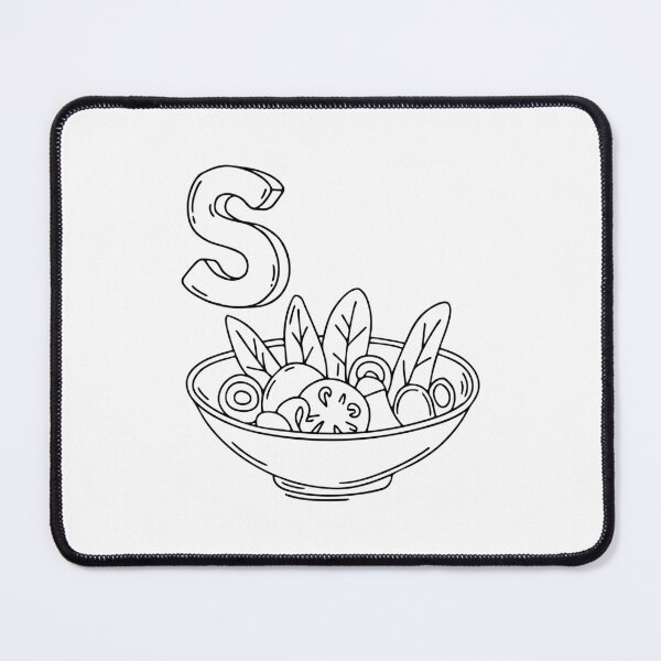 Item preview, An illustration of letter S stand for Salad designed and sold by rasagamastore.