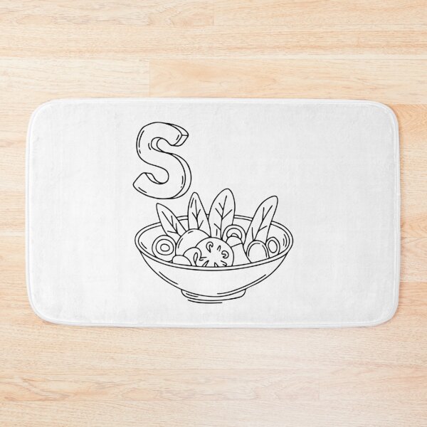 Item preview, An illustration of letter S stand for Salad designed and sold by rasagamastore.
