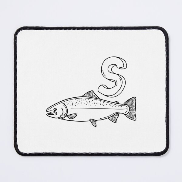 Item preview, An illustration of letter S stand for Salmon designed and sold by rasagamastore.