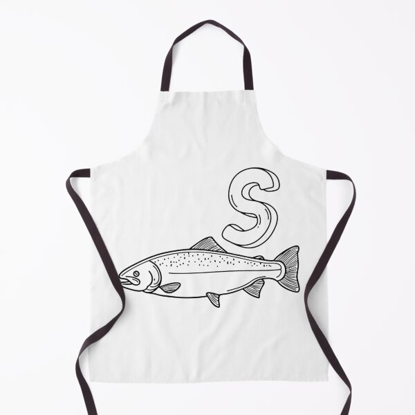 Item preview, An illustration of letter S stand for Salmon designed and sold by rasagamastore.