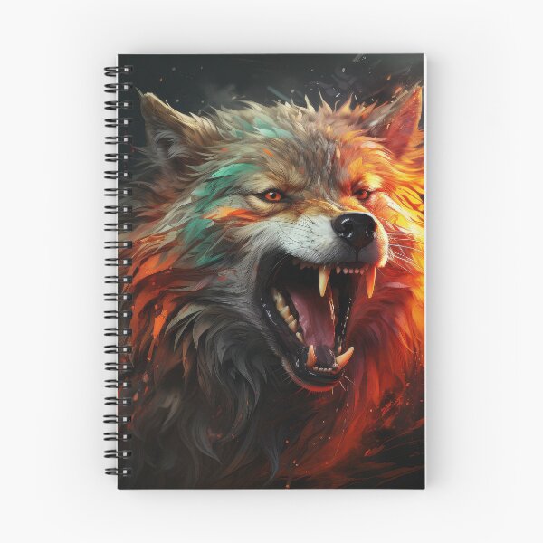Item preview, Roaring Fire Wolf With Explosive Fury and Flames designed and sold by Daagath.