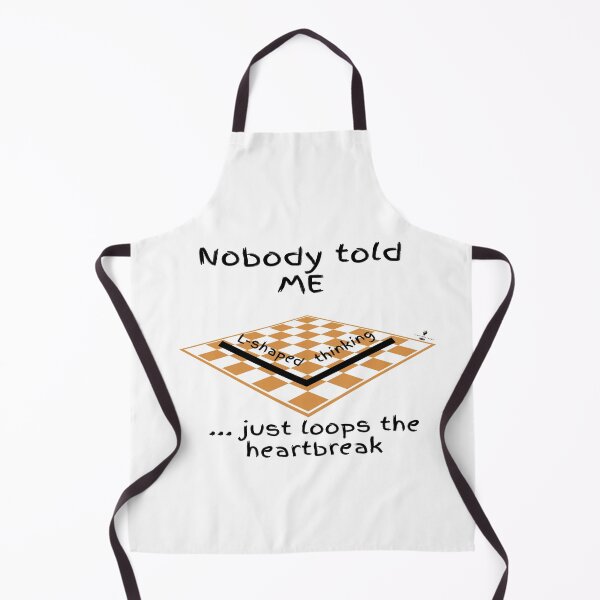 Item preview, Nobody Told Me L-Shaped Thinking Just Loops the Heartbreak — Checkerboard designed and sold by PawnShiftGoods.