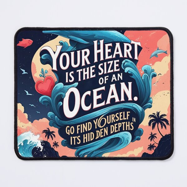 Item preview, Your heart is the size of an ocean. Go find yourself in its hidden depths 50 designed and sold by Tom-Johnson.