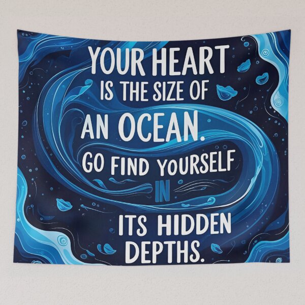 Item preview, Your heart is the size of an ocean. Go find yourself in its hidden depths 51 designed and sold by Tom-Johnson.