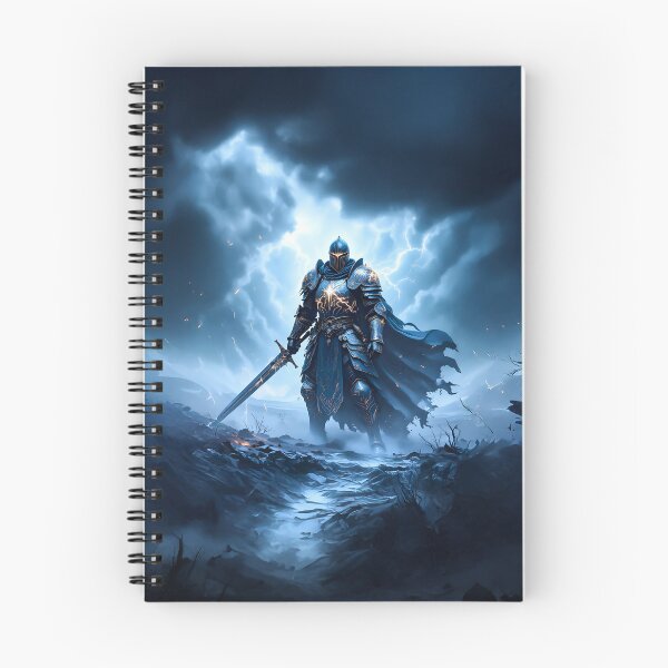 Item preview, A knight, against the backdrop of a hurricane designed and sold by Marcu Ioachim.
