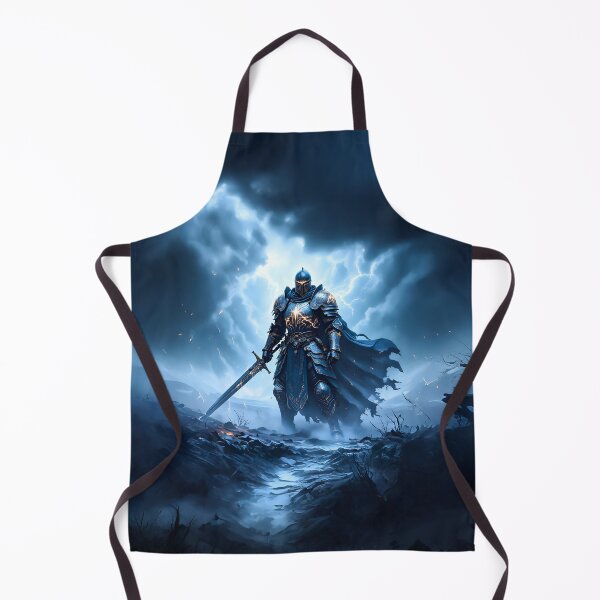 Item preview, A knight, against the backdrop of a hurricane designed and sold by Marcu Ioachim.