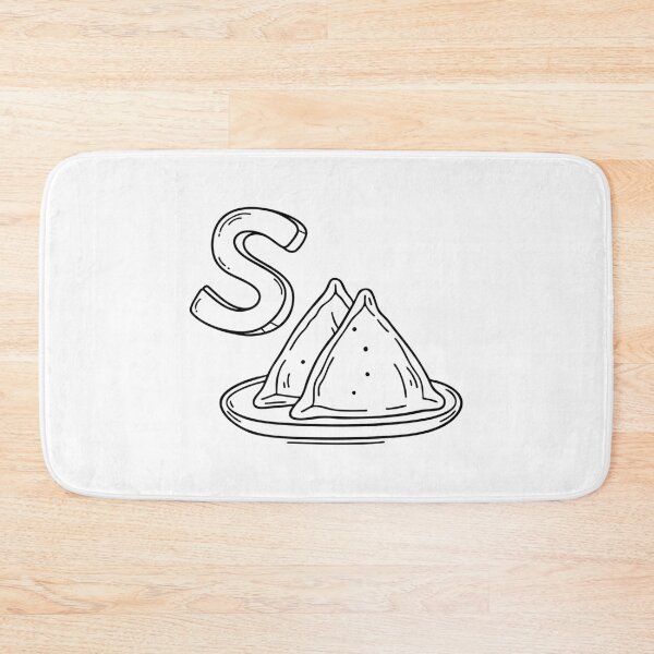 Item preview, An illustration of letter S stand for Samosa designed and sold by rasagamastore.