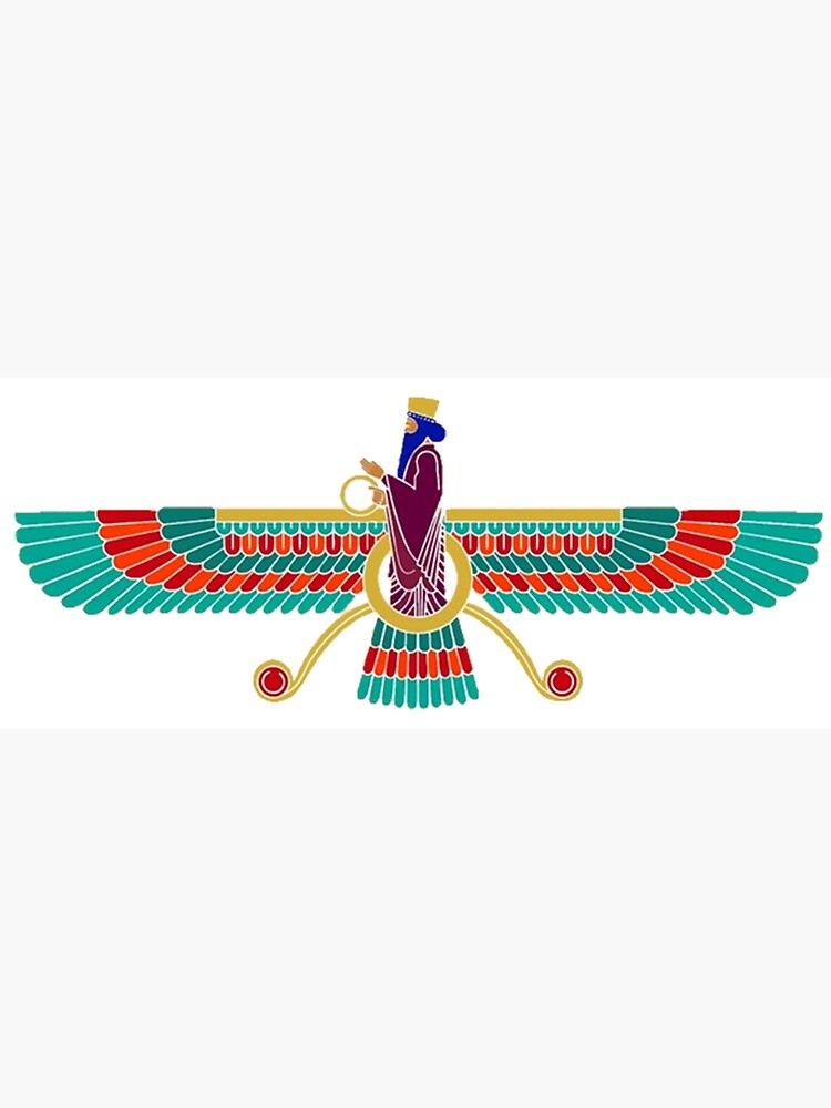 "Zoroastrian Symbol - Ahura Mazda" Canvas Print for Sale by Dipardiou ...