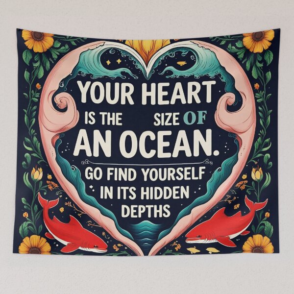 Item preview, Your heart is the size of an ocean. Go find yourself in its hidden depths 57 designed and sold by Tom-Johnson.