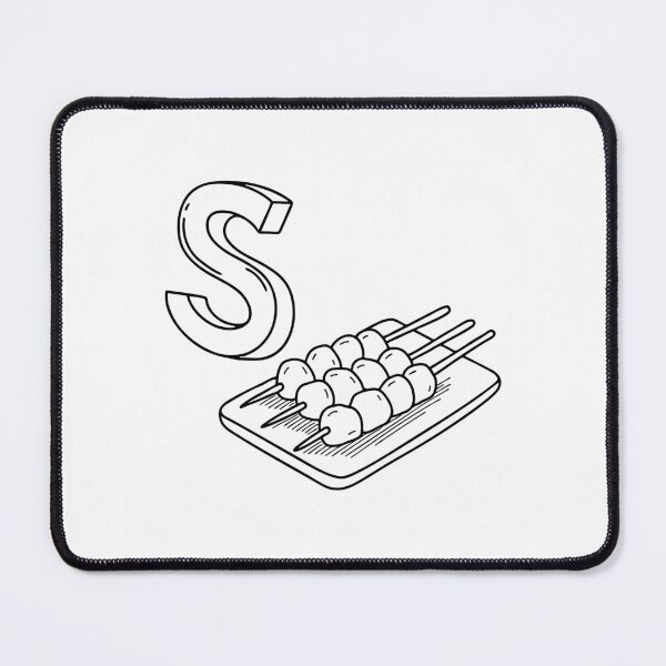 Item preview, An illustration of letter S stand for Satay designed and sold by rasagamastore.