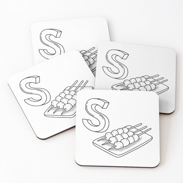 Item preview, An illustration of letter S stand for Satay designed and sold by rasagamastore.